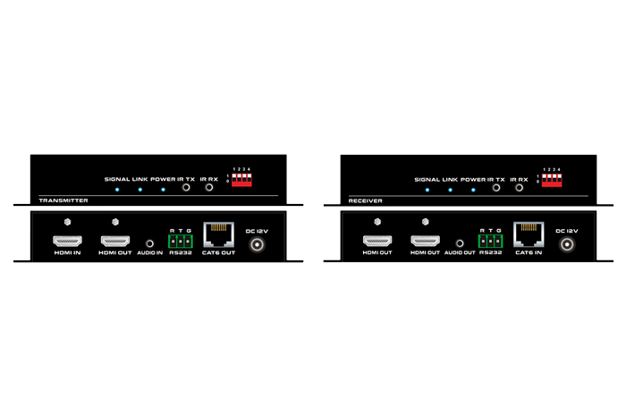 HDBT 4K60 70m传输器