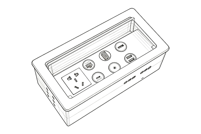 桌面插座 TC201H-DS